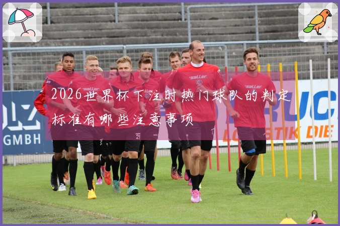 2026世界杯下注时热门球队的判定标准有哪些注意事项